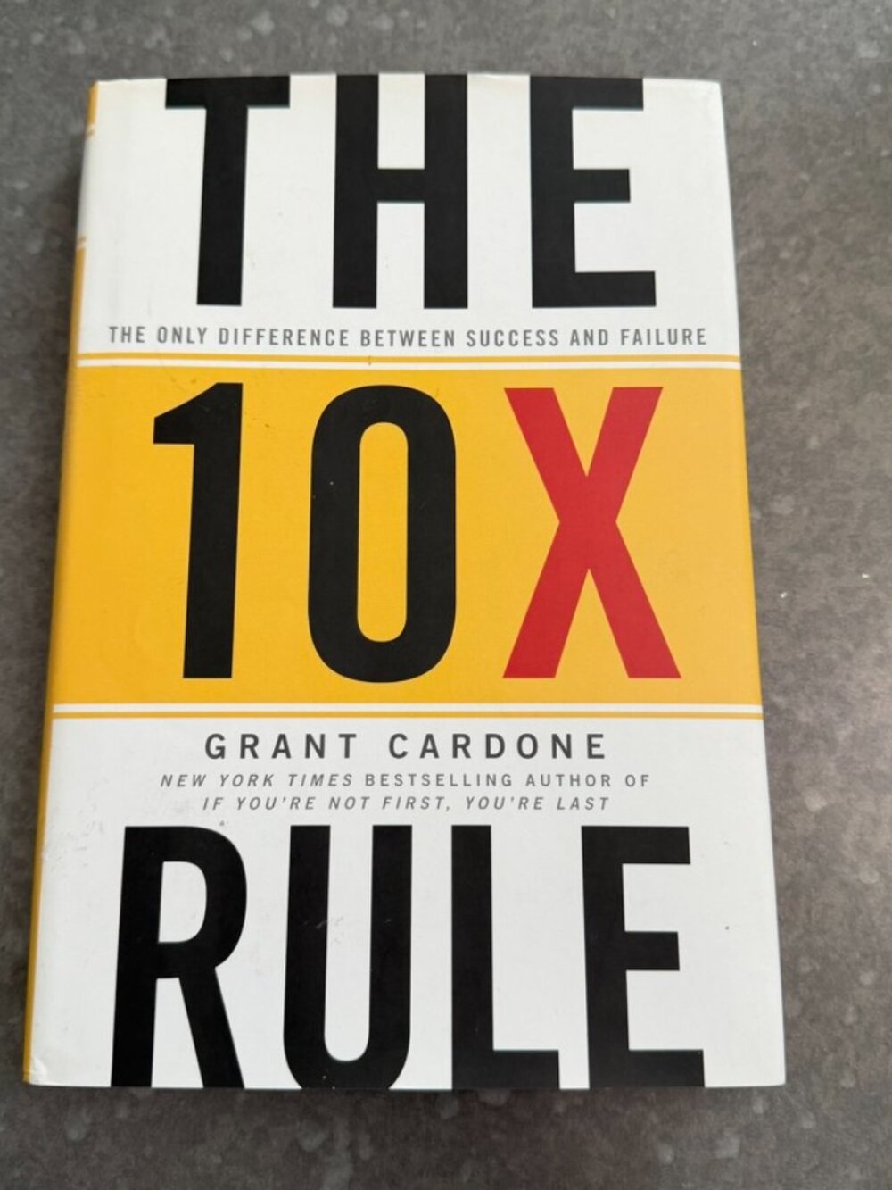 The 10X Rule by Grant Cardone – Hardcover